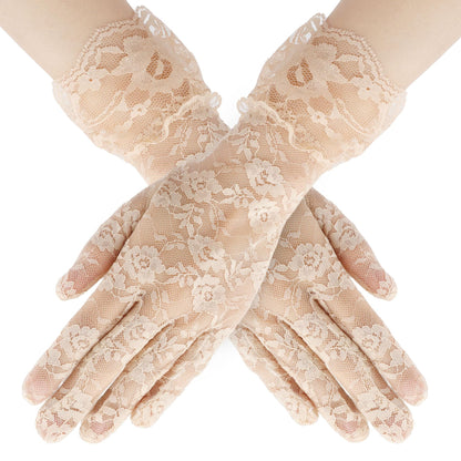 Lace Gloves for Wedding Tea Party, Evening Gloves for Women