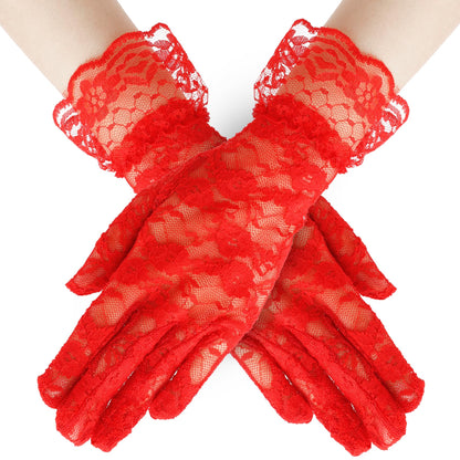 Lace Gloves for Wedding Tea Party, Evening Gloves for Women