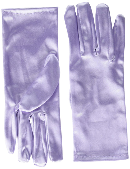 Shiny Stretch Satin Dress Gloves Wrist Length 2BL Over 12 years old