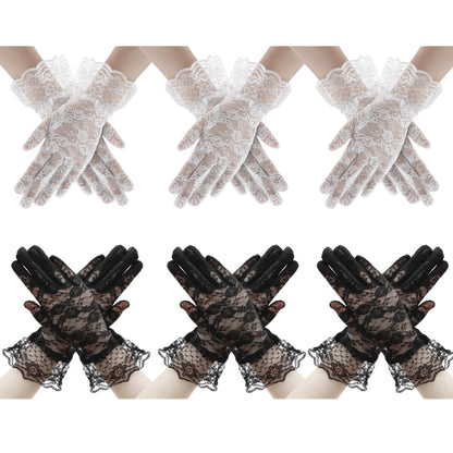 Lace Gloves for Wedding Tea Party, Evening Gloves for Women