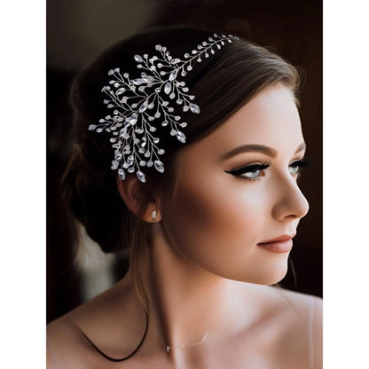 Rhinestone Decorated Headband, Elegant Bridal Headwear for Wedding Bridal Party Formal Occasions, Fashion Hair Accessories for Women