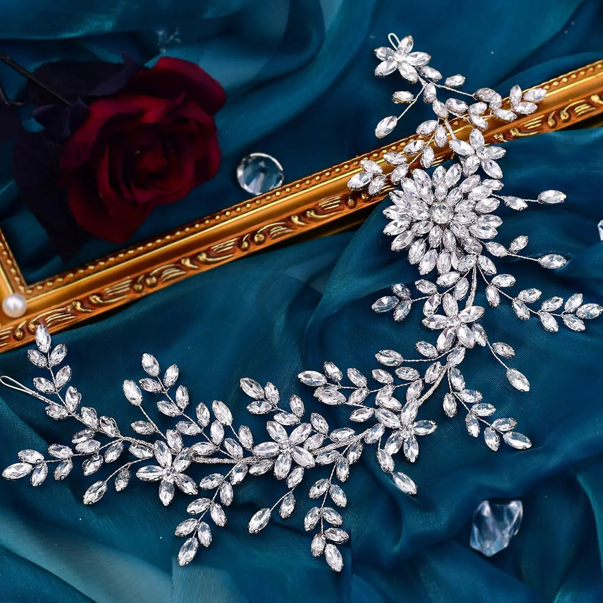 Rhinestone Decorated Headband, Elegant Bridal Headwear for Wedding Bridal Party Formal Occasions, Fashion Hair Accessories for Women