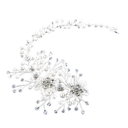 Sophisticated Women's Wedding Hair Band - Artificial Pearls, Alloy, and Resin, Lightweight and Stylish Bridal Accessory