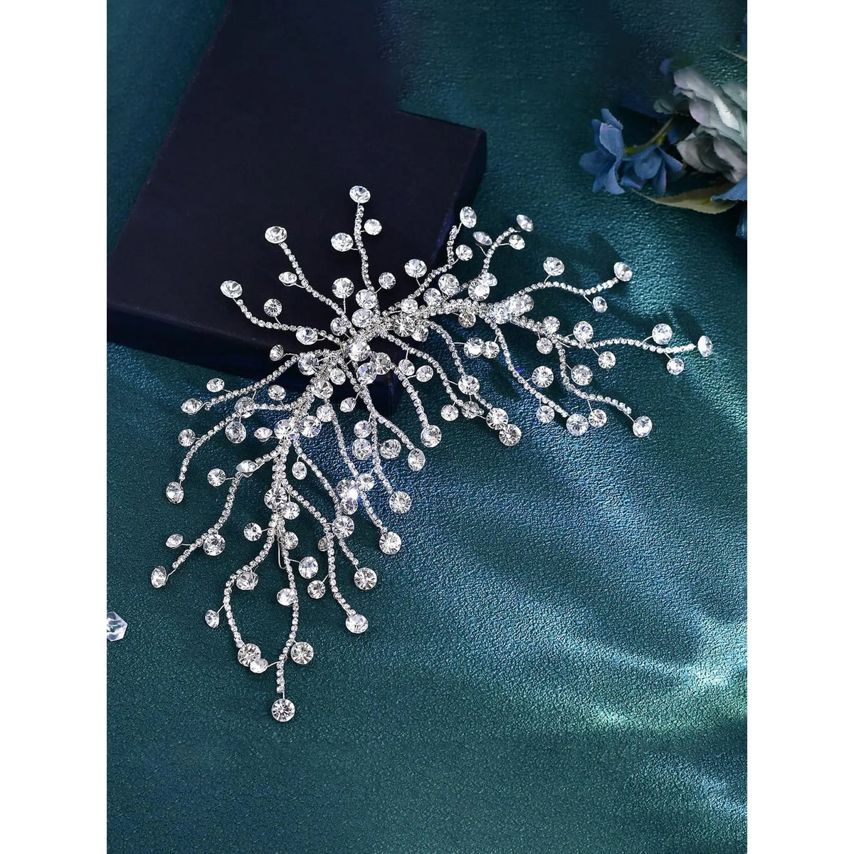 Rhinestone Decorated Bridal Headband, Elegant Bridal Headwear for Wedding Bridal Party Formal Occasions, Fashion Hair Accessories for Women