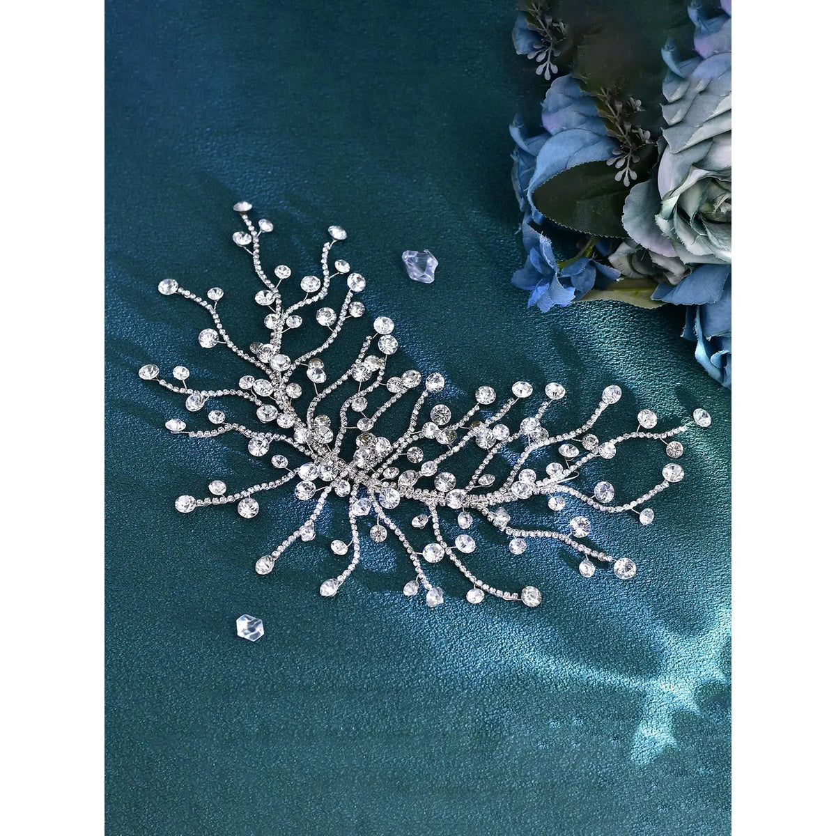 Rhinestone Decorated Bridal Headband, Elegant Bridal Headwear for Wedding Bridal Party Formal Occasions, Fashion Hair Accessories for Women