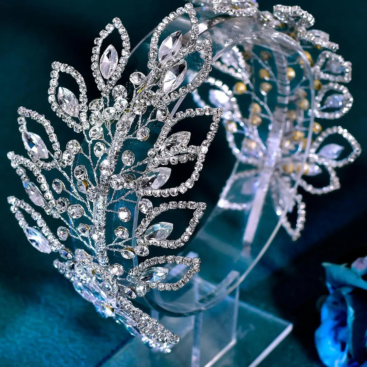 Rhinestone Decorated Headband, Elegant Bridal Headwear for Wedding Bridal Party Formal Occasions, Fashion Hair Accessories for Women Jewelry, Decoration