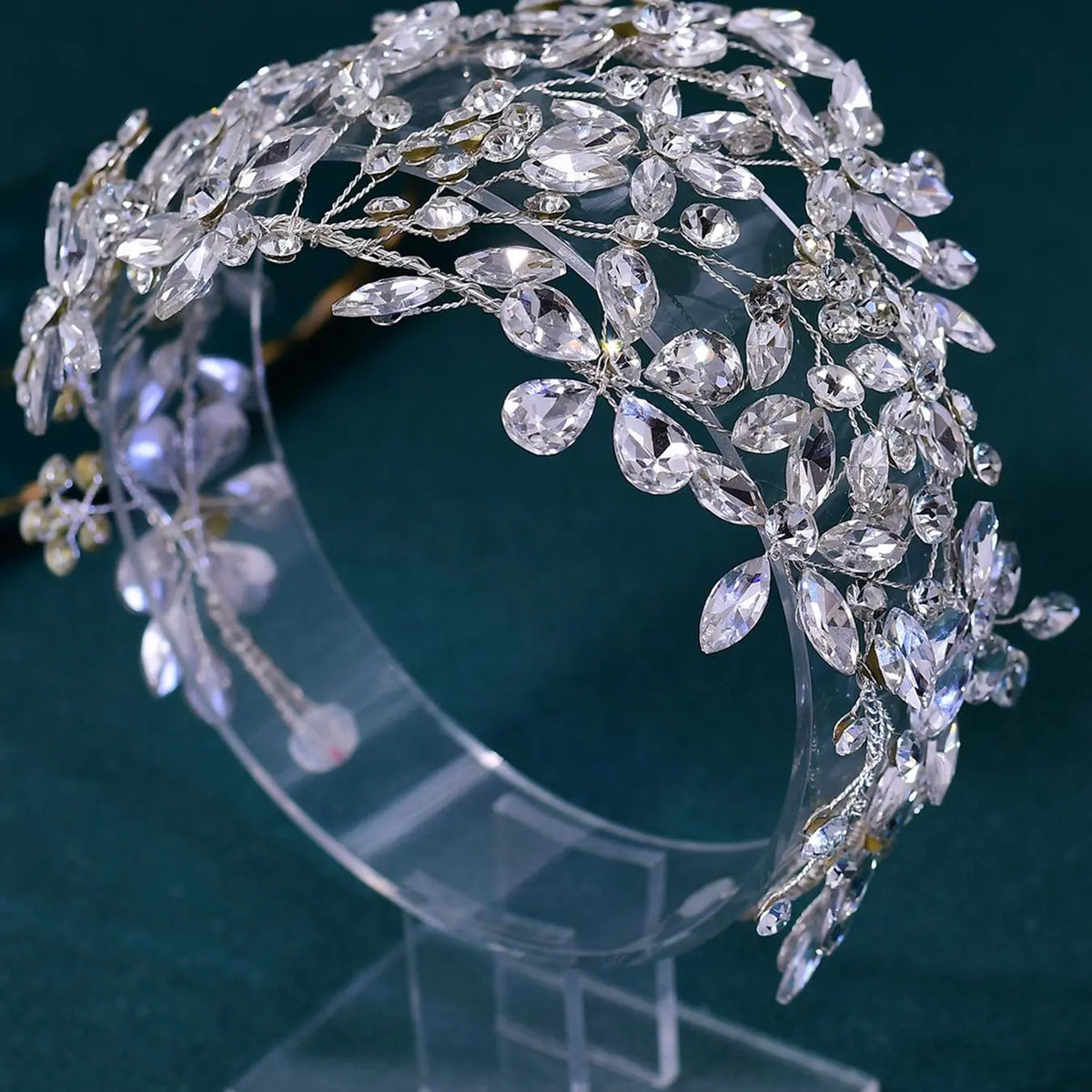 Rhinestone Decorated Headband, Elegant Bridal Headwear for Wedding Bridal Party Formal Occasions, Fashion Hair Accessories for Women