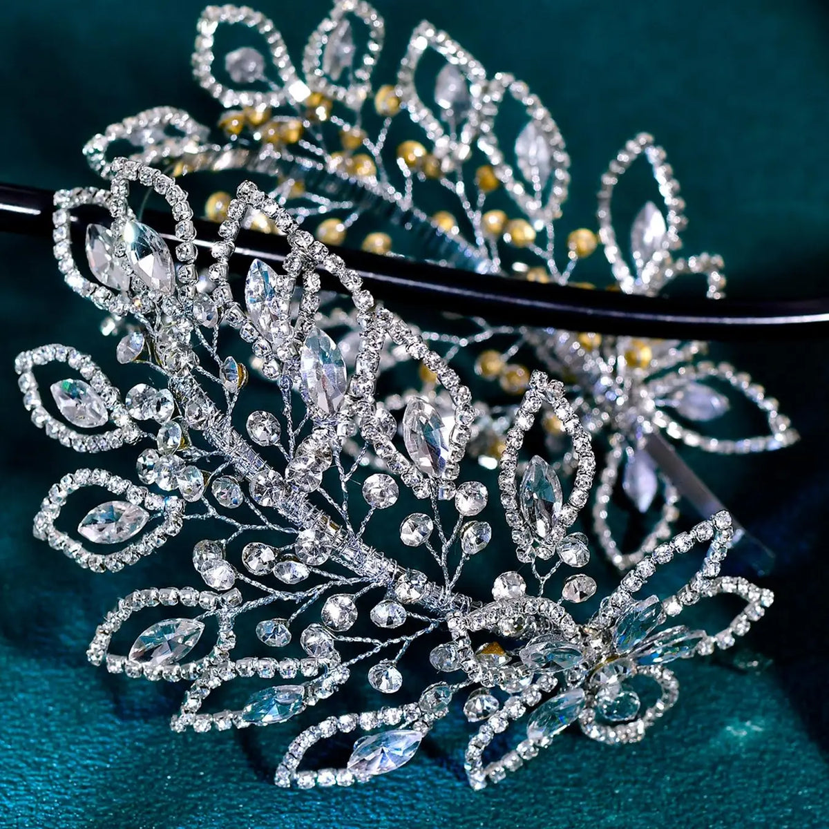 Rhinestone Decorated Headband, Elegant Bridal Headwear for Wedding Bridal Party Formal Occasions, Fashion Hair Accessories for Women Jewelry, Decoration