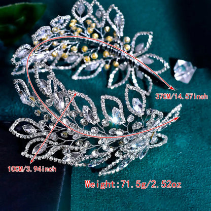 Rhinestone Decorated Headband, Elegant Bridal Headwear for Wedding Bridal Party Formal Occasions, Fashion Hair Accessories for Women Jewelry, Decoration