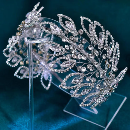 Rhinestone Decorated Headband, Elegant Bridal Headwear for Wedding Bridal Party Formal Occasions, Fashion Hair Accessories for Women Jewelry, Decoration