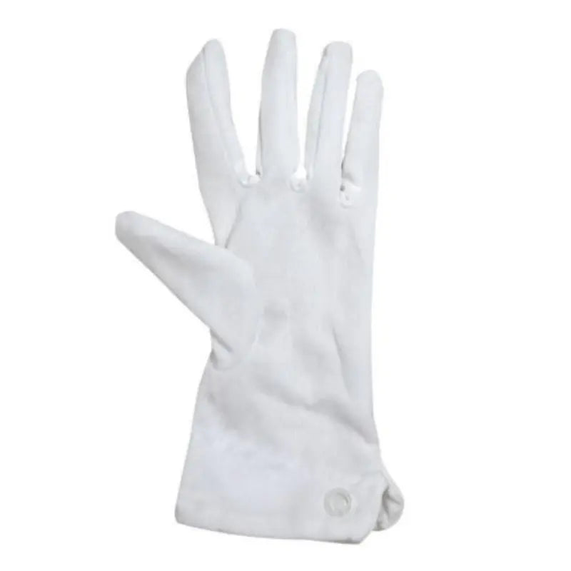 1 Pair White Elegant Formal Gloves, Polyester Dress Gloves for Party Performance Swing Dance Jewelry Care