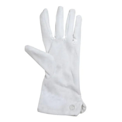 1 Pair White Elegant Formal Gloves, Polyester Dress Gloves for Party Performance Swing Dance Jewelry Care