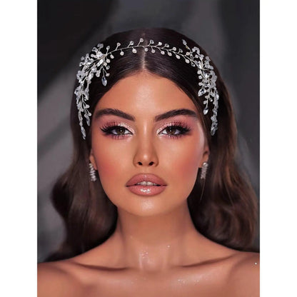 Rhinestone Decorated Headband, Elegant Bridal Headwear for Wedding Bridal Party Formal Occasions, Fashion Hair Accessories for Women